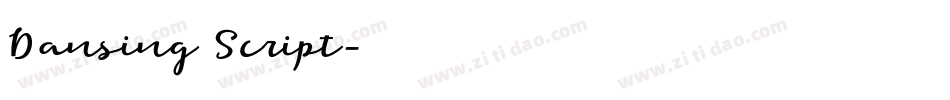 Dansing Script字体转换